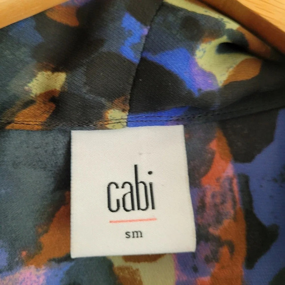 Cabi Women's Flaunt V-neck Sleeveless Tank Top Size S Multicolor Draped - Picture 4 of 7